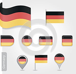 Germany icon set of flags