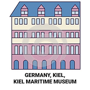 Germany, Kiel, Kiel Maritime Museum travel landmark vector illustration photo