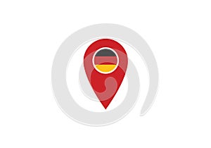 Germany Location pin map navigation label symbol