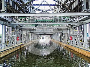 Germany a look into the ancient ship lift lock of niederfinow