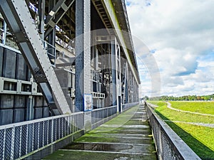 Germany a look into the ancient ship lift lock of niederfinow