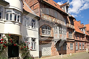 Germany, Lueneburg, half-timbered house