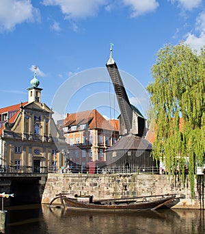 Germany, Lueneburg, Old Crane