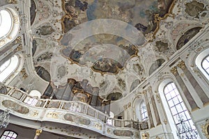 Germany - Mainz - Painting on ceiling fresco, mural in Augusti