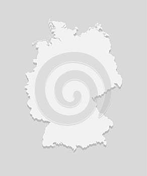 Germany map, Europe country map vector abstract