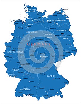 Germany map photo