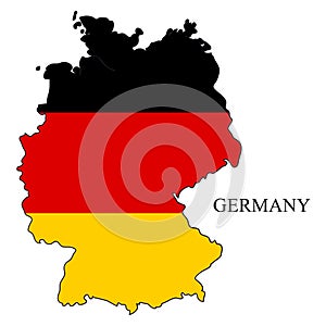 Germany map vector illustration. Western Europe. Europe