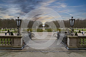 Germany Nordkirchen 28.3.21.panoramic view Nordkirchen Castle one of the most visited places in NRW in Germany