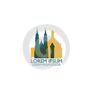 Nuremberg city skyline silhouette vector logo illustration photo