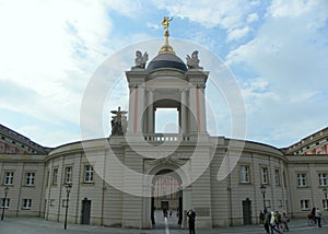 Germany, Potsdam, Fortunaportal and entrance to the courtyard of Landtag Brandenburg