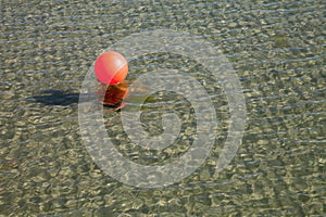 Germany, Schleswig-Holstein, Baltic Sea, buoy on water