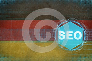 Germany seo (search engine optimization). SEO concept.