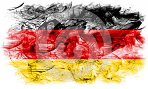 Germany smoke flag on a white background