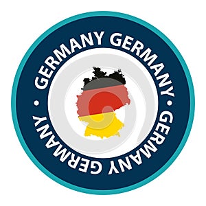 germany stamp on white