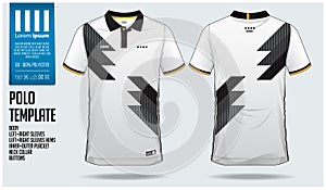 Germany Team Polo t-shirt sport template design for soccer jersey, football kit or sportwear. Classic collar sport uniform