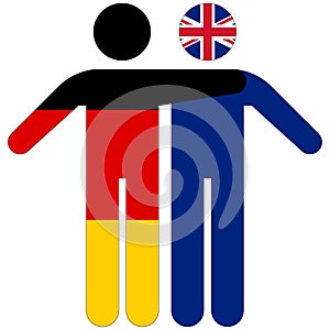 Germany - UK : friendship concept