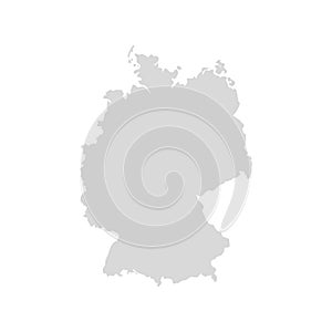 Germany vector map icon. Europe Germany country map background shape