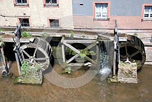 Germany - Watermill in old romantic City Saarburg