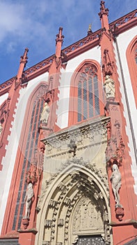 Germany Wurzburg St Mary Chapel along Rhine river