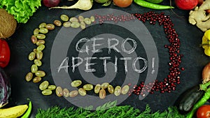 Gero apetito Lithuanian fruit stop motion,in English Bon appetit photo