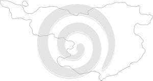 Gerona Spain outline map photo