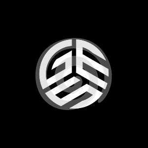 GES letter logo design on white background. GES creative initials letter logo concept. GES letter design