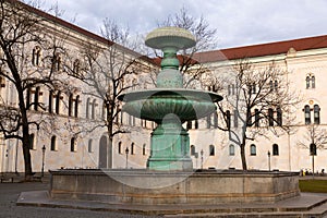 Geschwister Scholl Platz is a short semi circular square in Munich, Germany photo