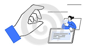 Gesture Control and Digital Interaction Concept with Minimal Design Elements