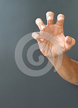 gesture rough hands and wrinkles elderly