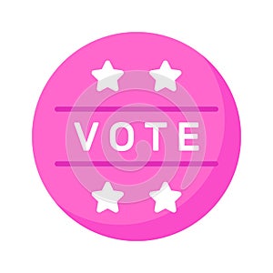 Get this amazing icon of vote stamp in modern style