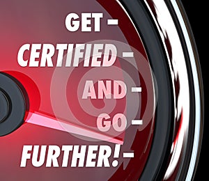 Get Certified and Go Further Speedometer Certification License Q photo