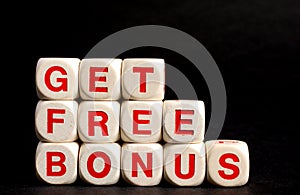 Get free bonus symbol for sales promotion photo