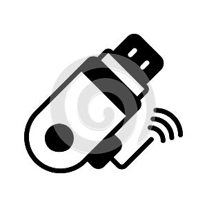 Get a glimpse of this dongle USB glyph icon