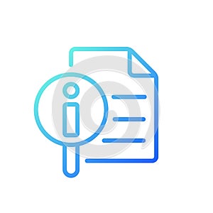 Get more information pixel perfect gradient linear vector icon