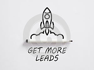 Get more leads. Personalized marketing and lead generation. Marketing process of attracting prospective customers