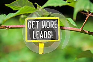 Get more leads text on board