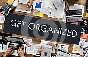 Get Organized Management Planning Concept photo