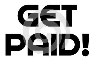 Get Paid stamp typographic stamp