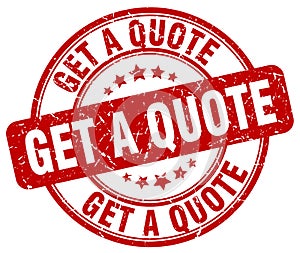 get a quote red stamp