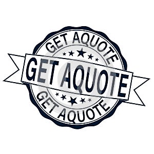 get a quote. stamp on a white background