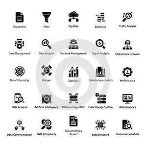 Data Science Solid Icons Pack