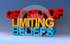 get rid of limiting beliefs on blue photo