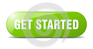 get started button. get started sign. key. push button.