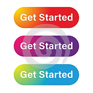 Get started call to action button