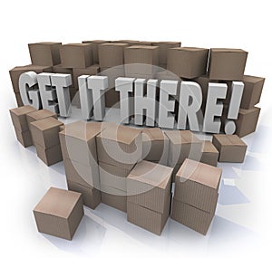 Get It There Shipping Cardboard Boxes Fast Shipment photo
