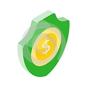 Get this visually appealing vector of financial security, ready to use icon of secure investment