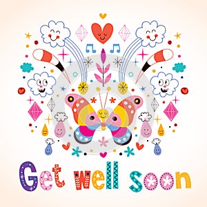 Get well soon greeting card