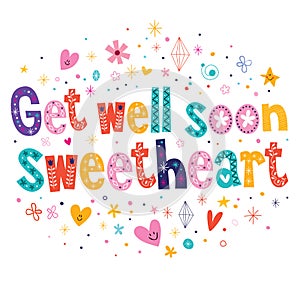 Get well soon sweetheart greeting card photo