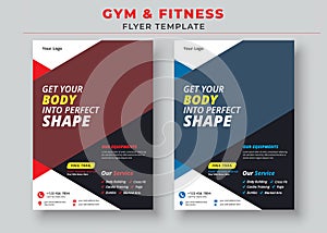 Get Your Body into Perfect Shape Gym Flyer, Gym Fitness Flyer Template