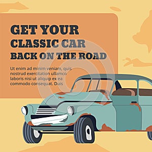 Get your classic car back road, repairing service